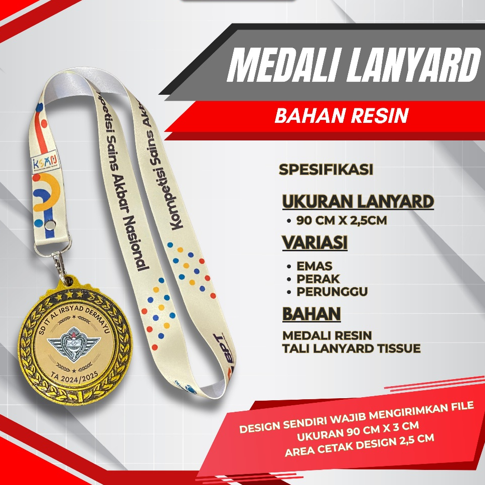 

Kuinsa Gallery Medali Custom Tali Lanyard Resin dan Akrilik