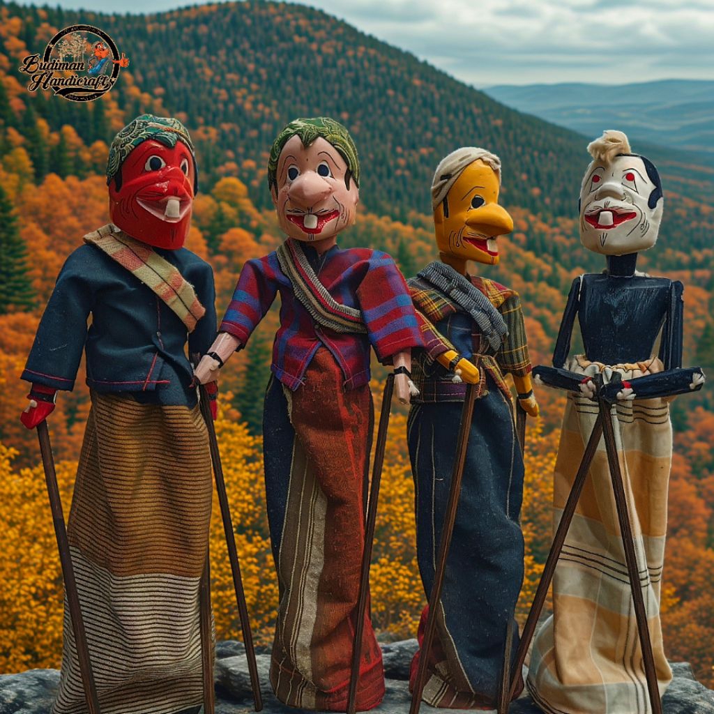 Wayang Golek Mini Punakawan 1 Set isi 4 pcs