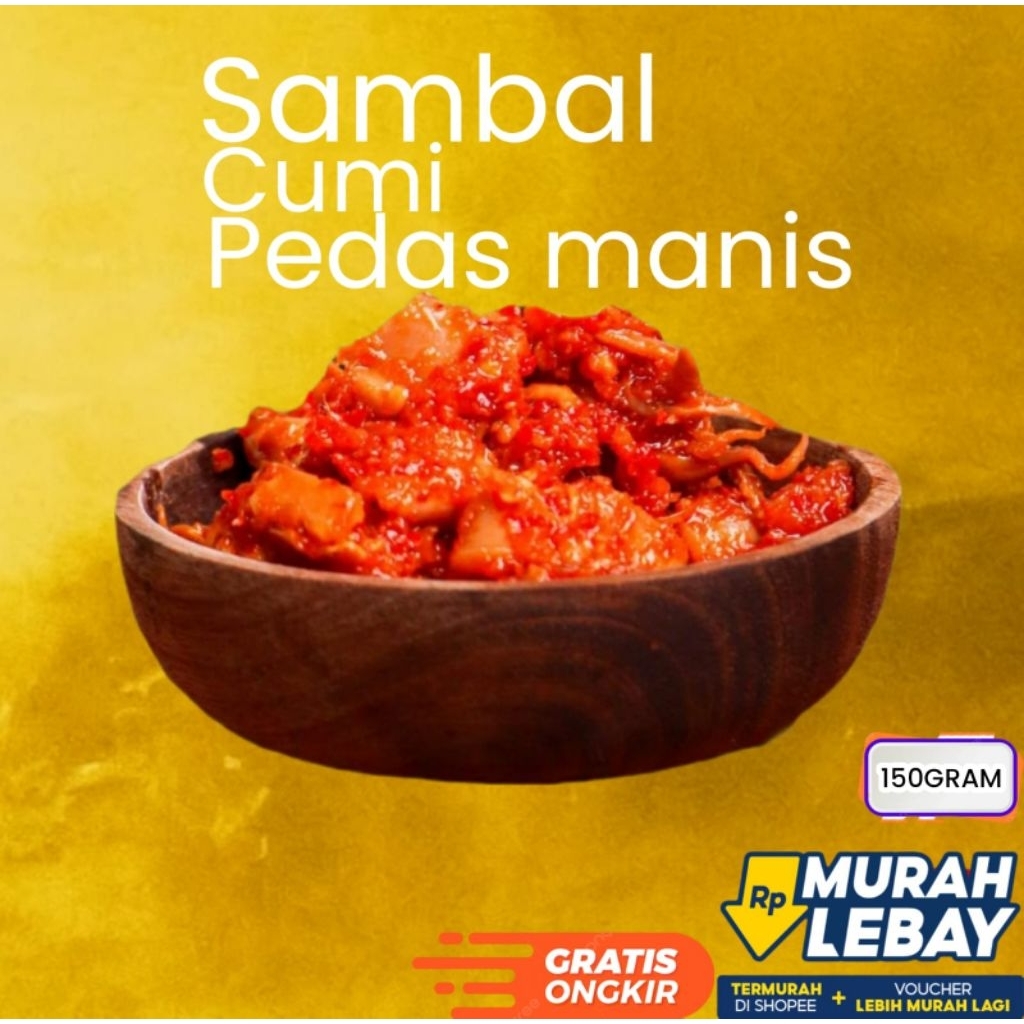 

150 Gram Sambal Cumi Pedas Nampol Halal Homemade