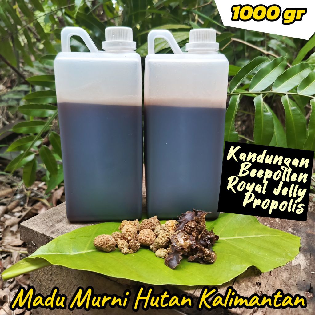 

Madu Trigona Bee Pollen Kandungan Royal Jelly dan Propolis Madu Trigona Program Hamil Untuk Kebugaran Pria dan Wanita (1Kg) 100% Murni Hutan Kalimantan