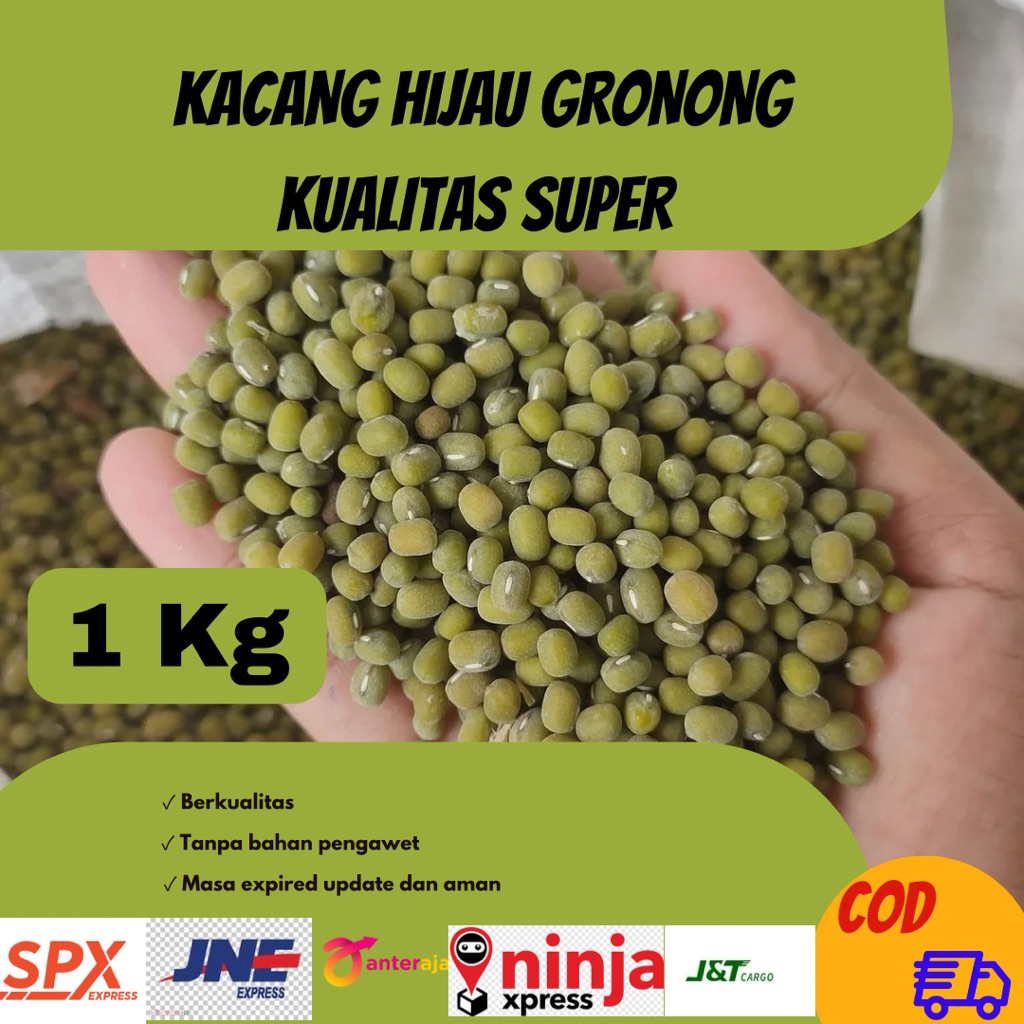 

(1Kg) Kacang Hijau Gronong Kualitas Super