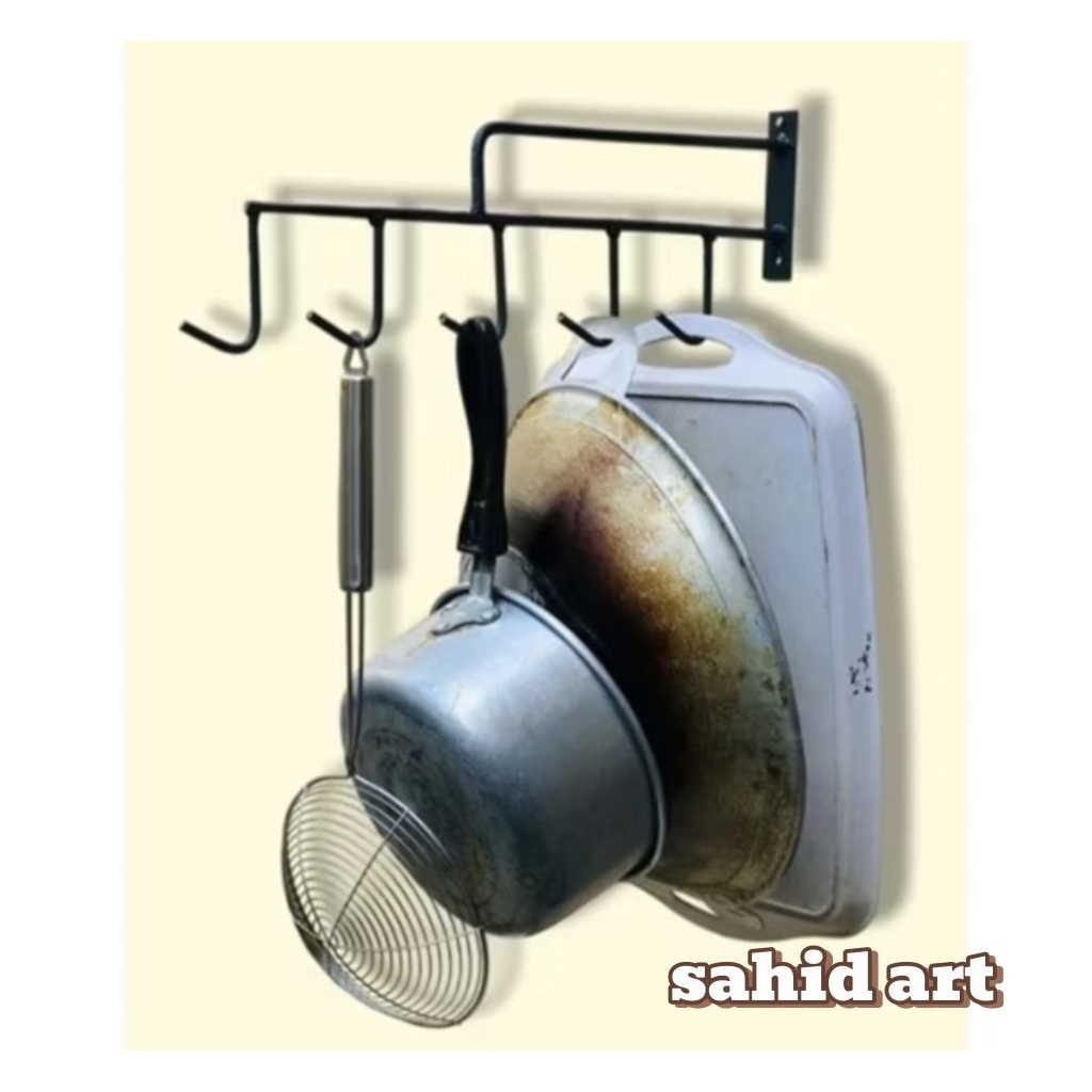 RAK GANTUNGAN PANCI/ WAJAN /RAK DAPUR TEMPEL