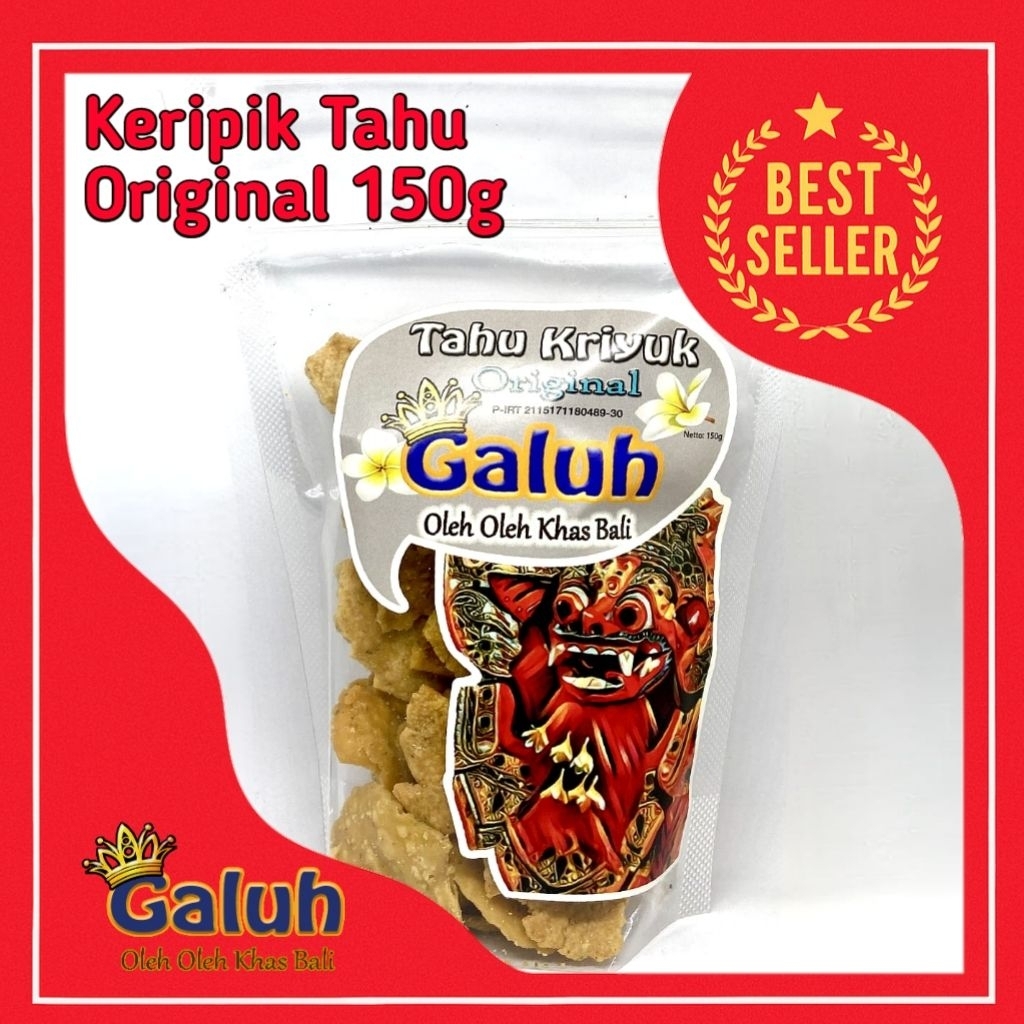 

Keripik Tahu Galuh 150g – Rasa Original, Oleh Oleh Khas Bali Cemilan Lebaran Murah