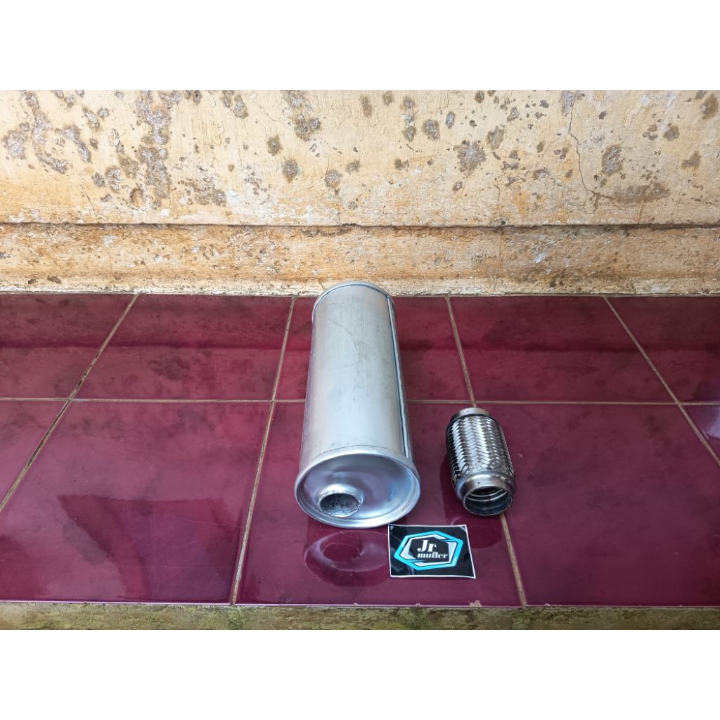 satu paket flexsibel dan tabung standar knalpot mobil kijang super