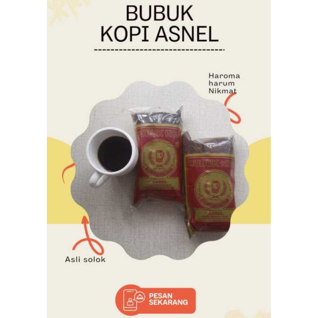 

KOPI ASNEL SOLOK ASLI MINANG