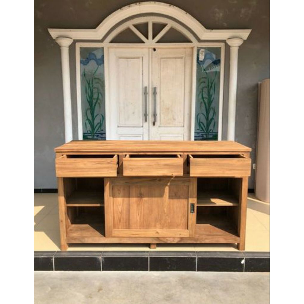 MEJA KONSOL TV MEJA BUFET MINIMALIS KUAT RAPI TAHAN LAMA