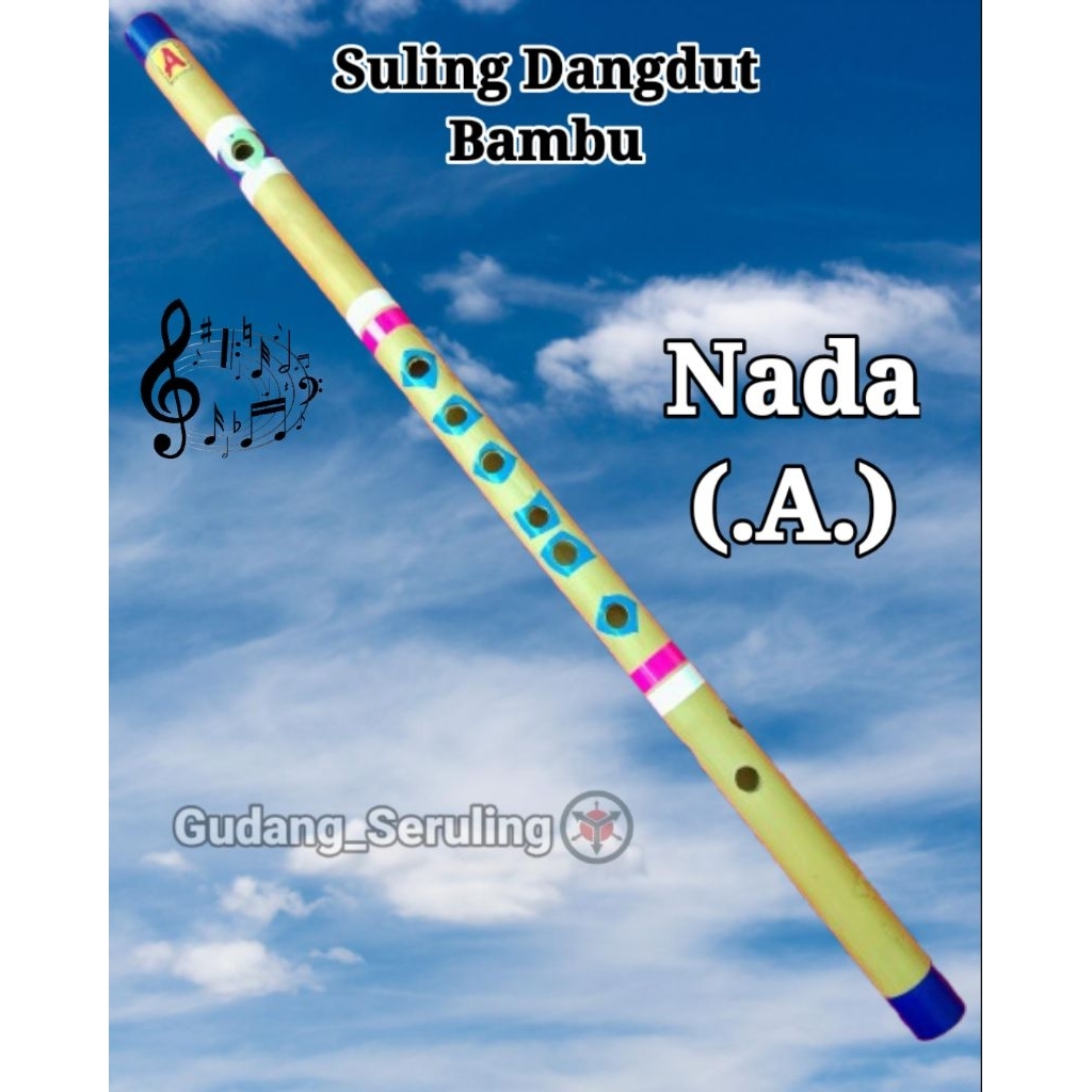 Seruling bambu dangdut nada A, Suling dangdut murah, Suling dangdut eceran