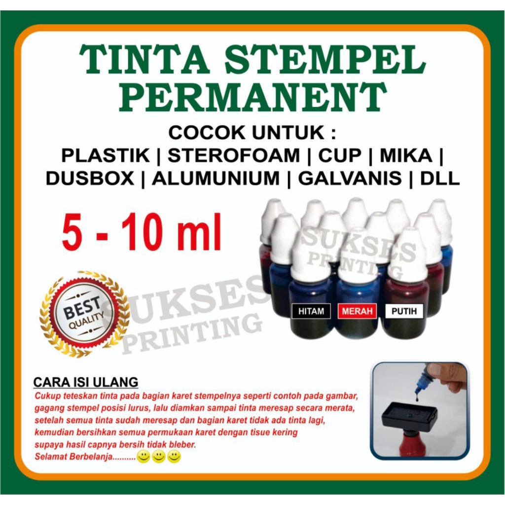 

TINTA STEMPEL PERMANENT/TINTA PERMANENT