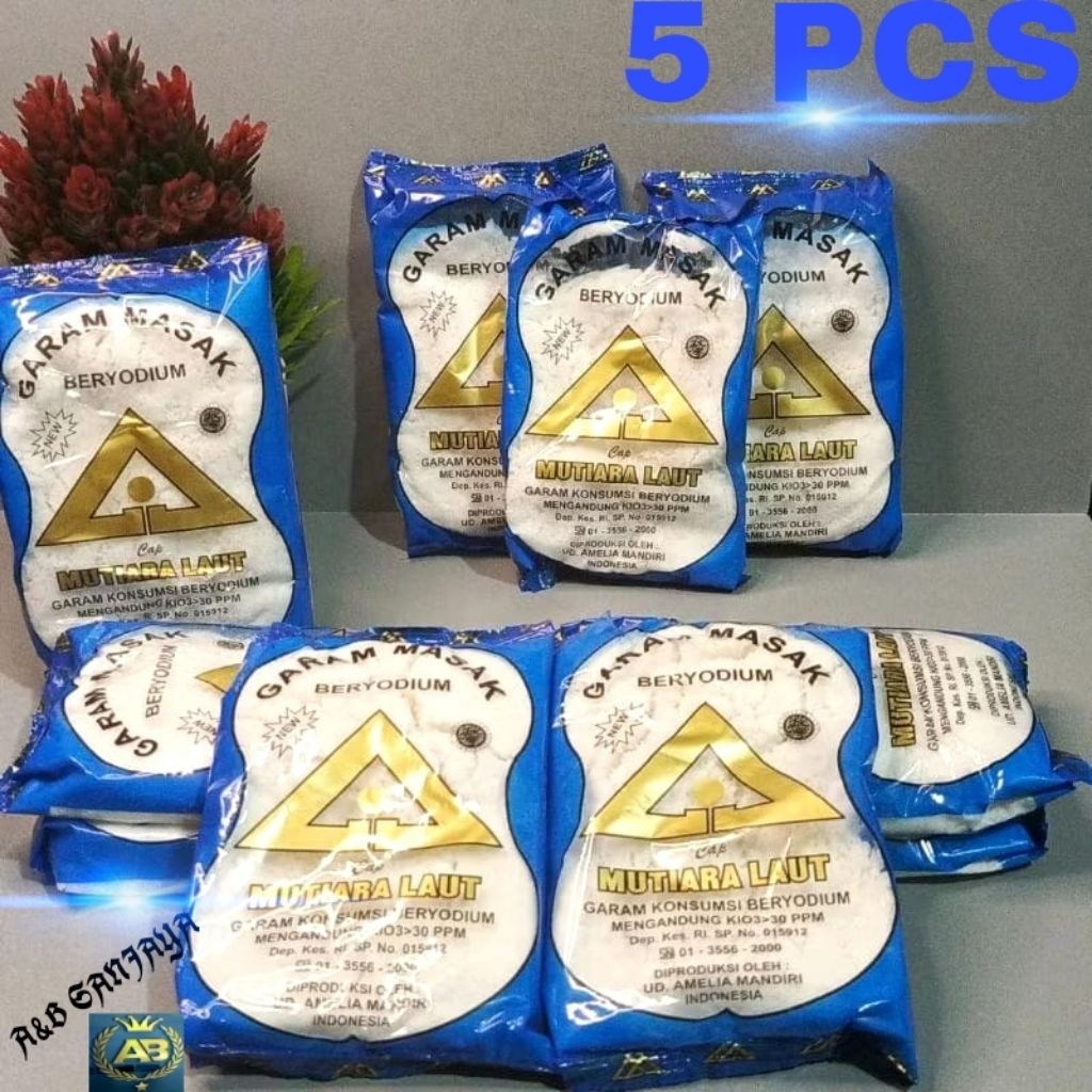 

100gram Garam Masak/Garam Halus BERYODIUM Isi 5 pcs