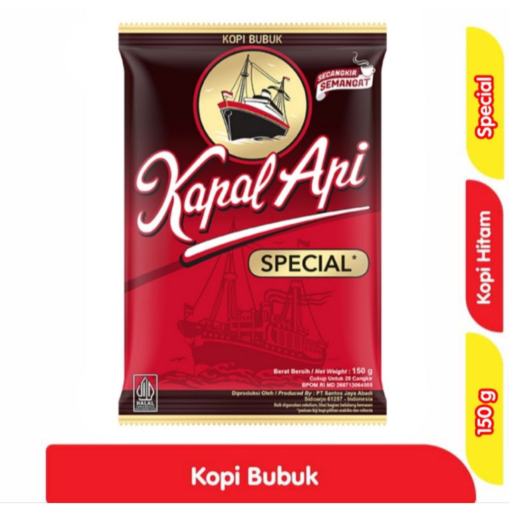 

Kapal Api Kopi Bubuk Instan Special 150 g