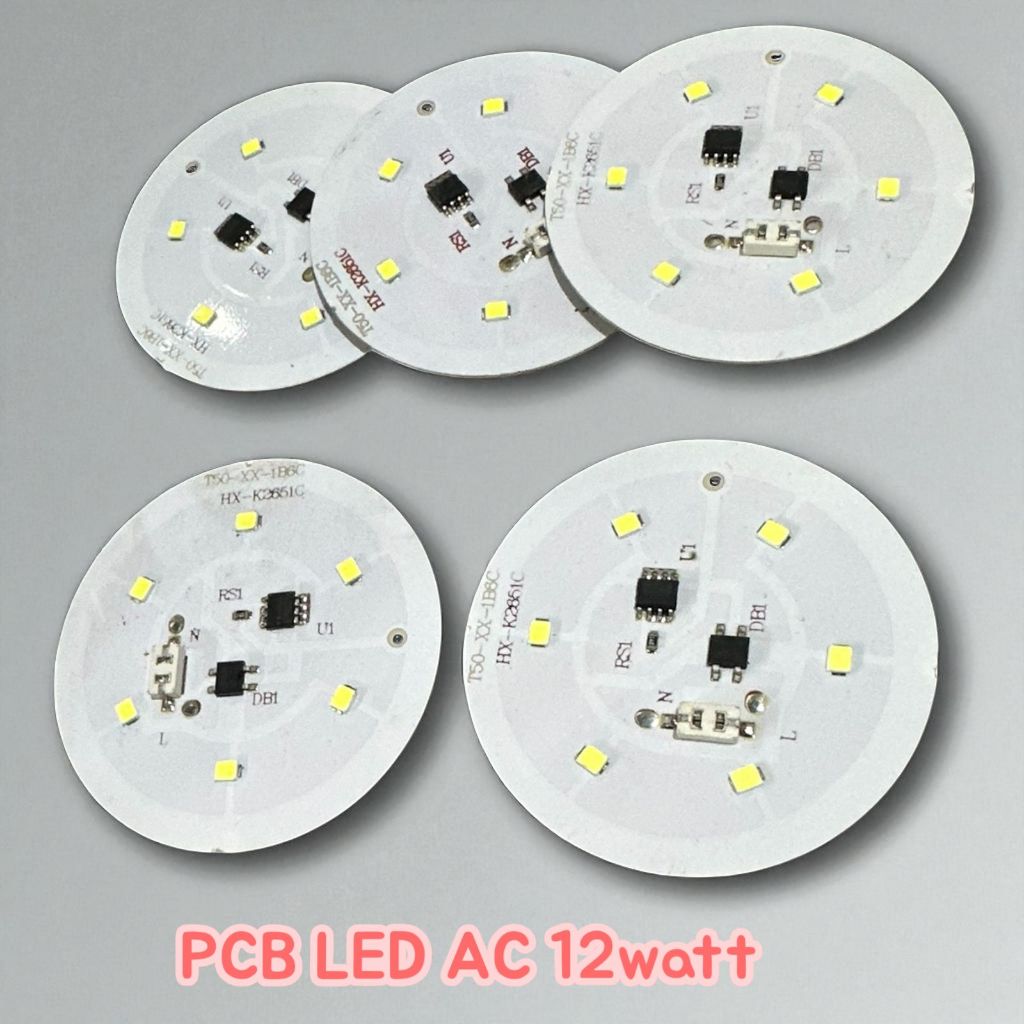 TERMURAH PCB LAMPU LED AC SMD 12W SPAREPART BOHLAM LAMPU 02