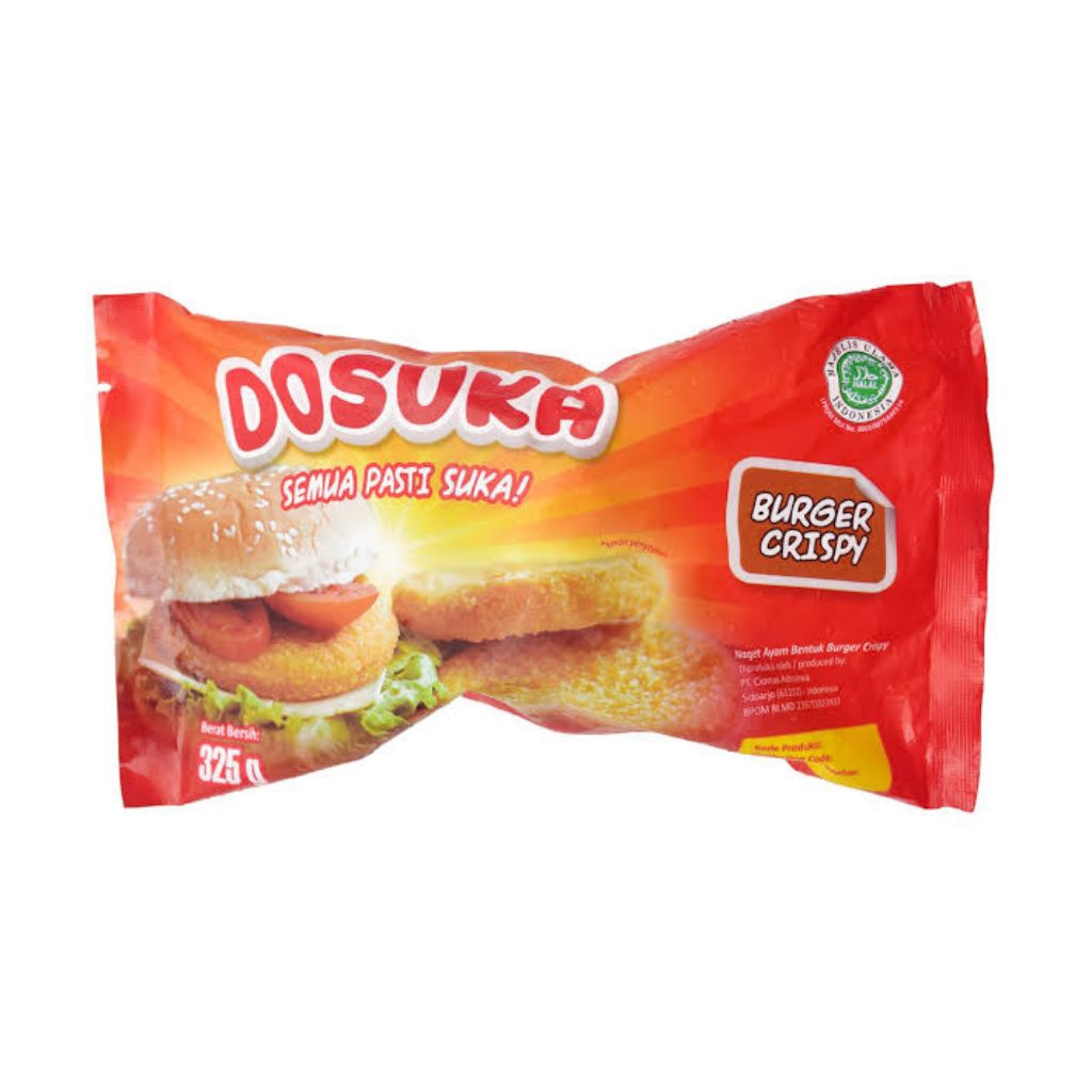 

Dosuka Chicken Crispy Burger Isi 6 (Frozen Food)
