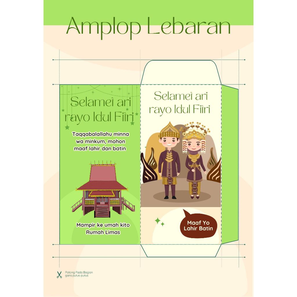 

(PALEMBANG) AMPLOP LEBARAN SERI ADAT (ISI 100)