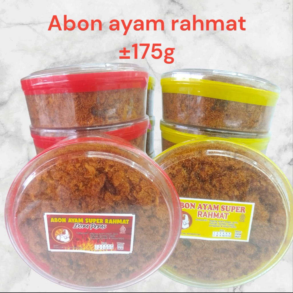 

Abon ayam rahmat ori / pedas 175gr