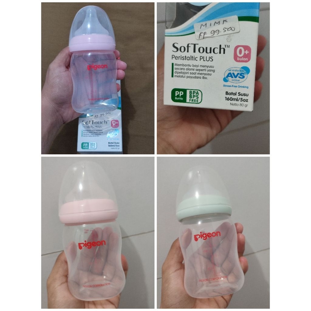 pigeon wide neck botol susu preloved