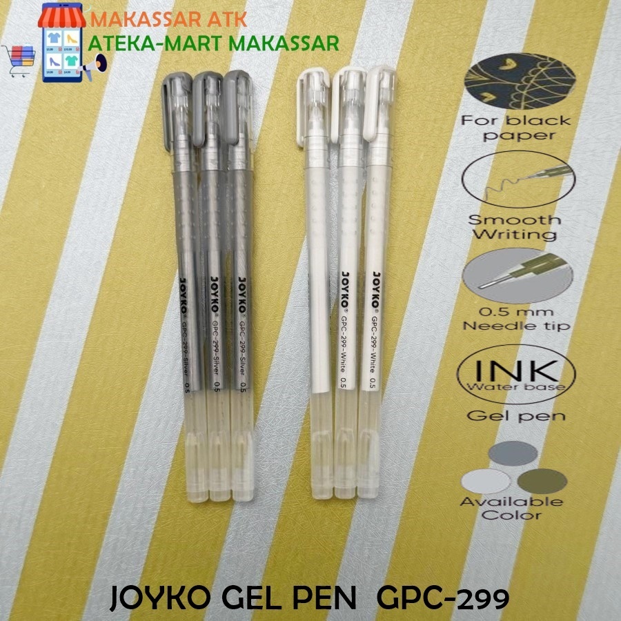 

[1PCS] JOYKO Color Gel Pen Pulpen Pena GPC-299 Premium Color 0.5 mm