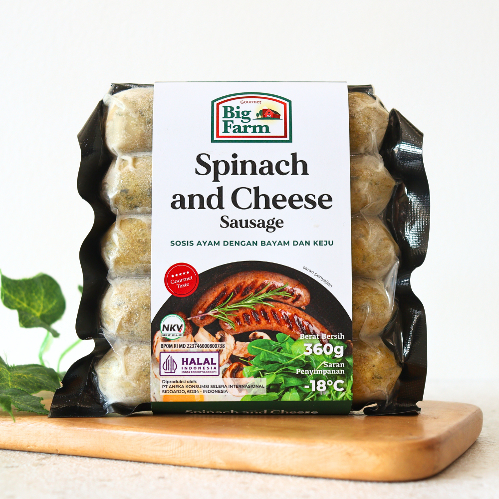 

360G Big Farm Spinach & Cheese Sausage 5 pcs