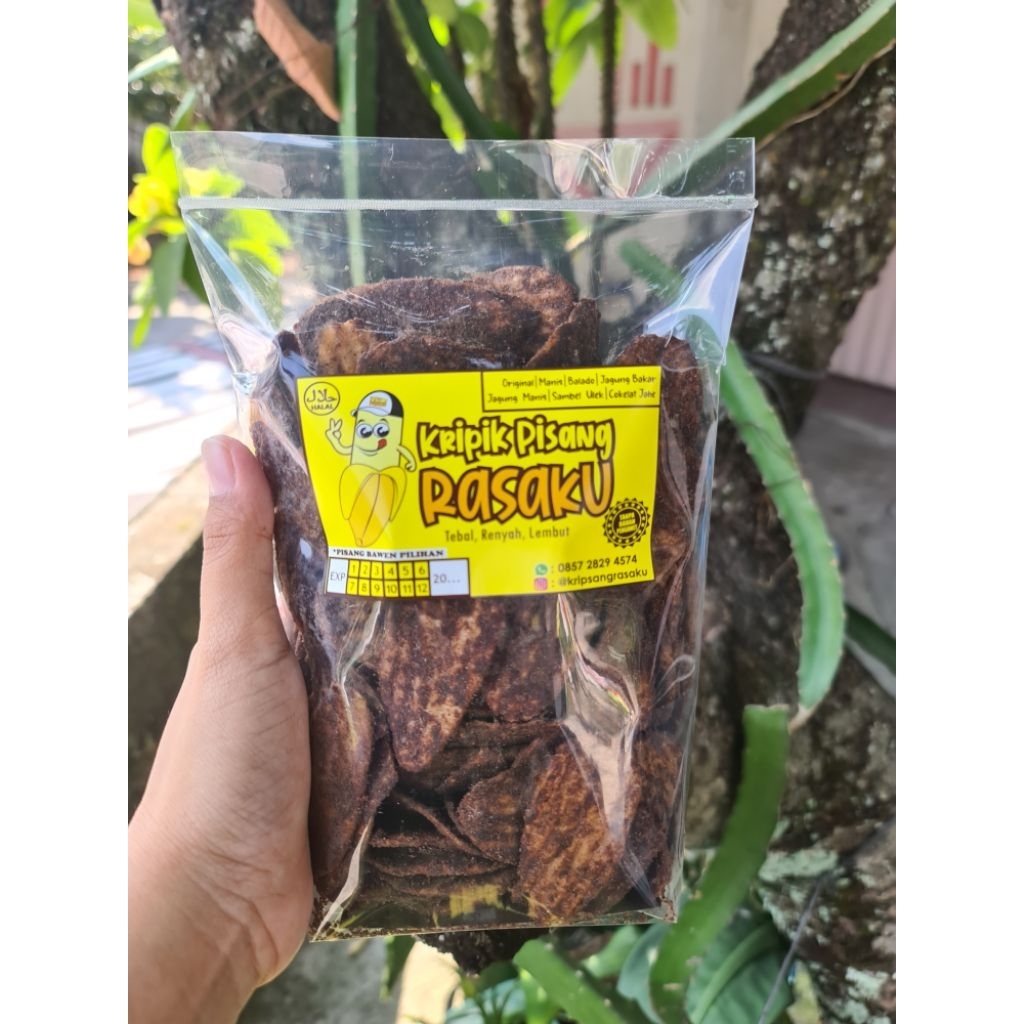 

Keripik pisang cokelat KRIPSANGRASAKU