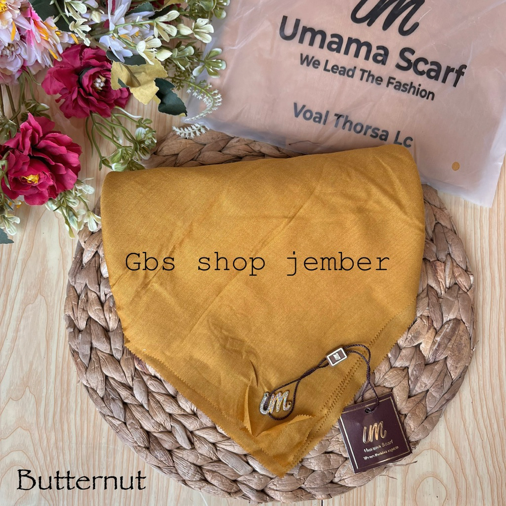 ecer umama polos thorsa / jilbab polos umama / kerudung umama polos / hijab segiempat lasercut / jil