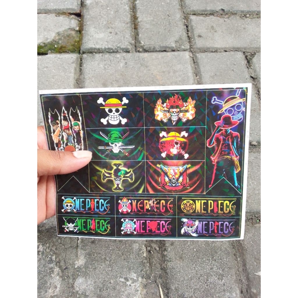 

1 Lembar Mainan Stiker Karakter One Piece