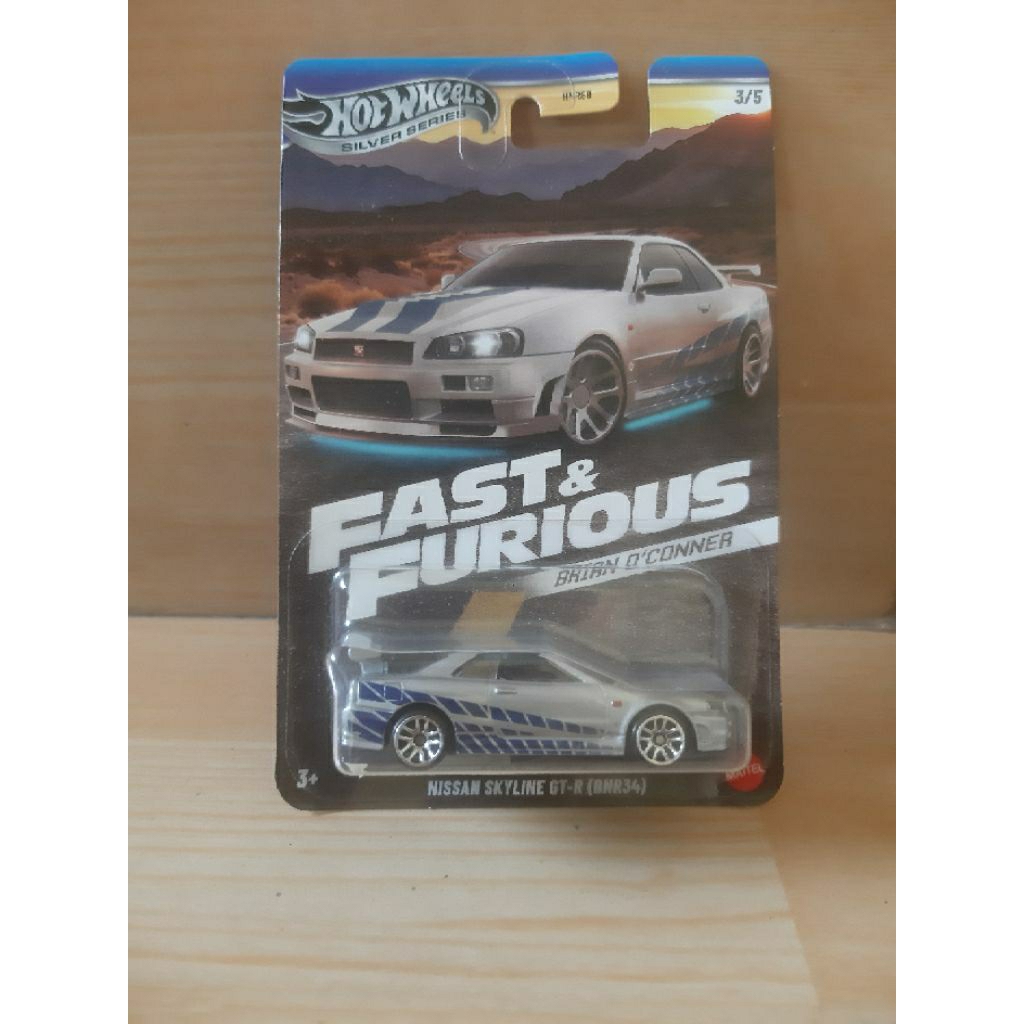 Hot Wheels FNF Brian O'Conner Nissan Skyline GT-R (BNR34)