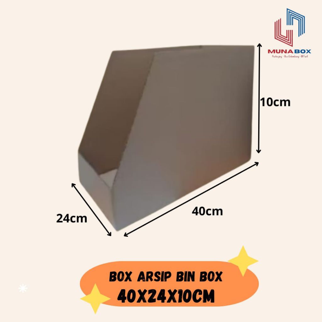 

Kardus Arsip Bin Box 40x24x10 cm
