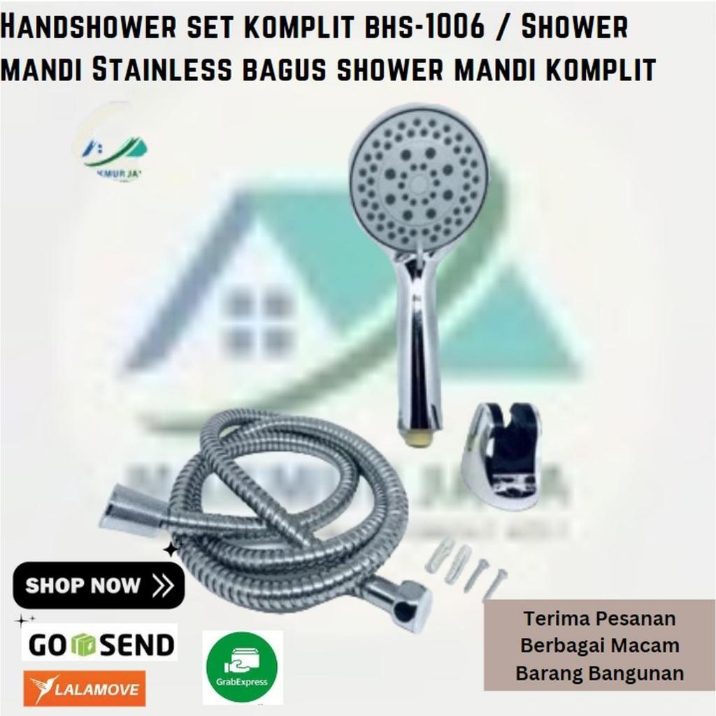 Handshower set komplit bhs-1006 / Shower mandi Stainless bagus shower mandi komplit