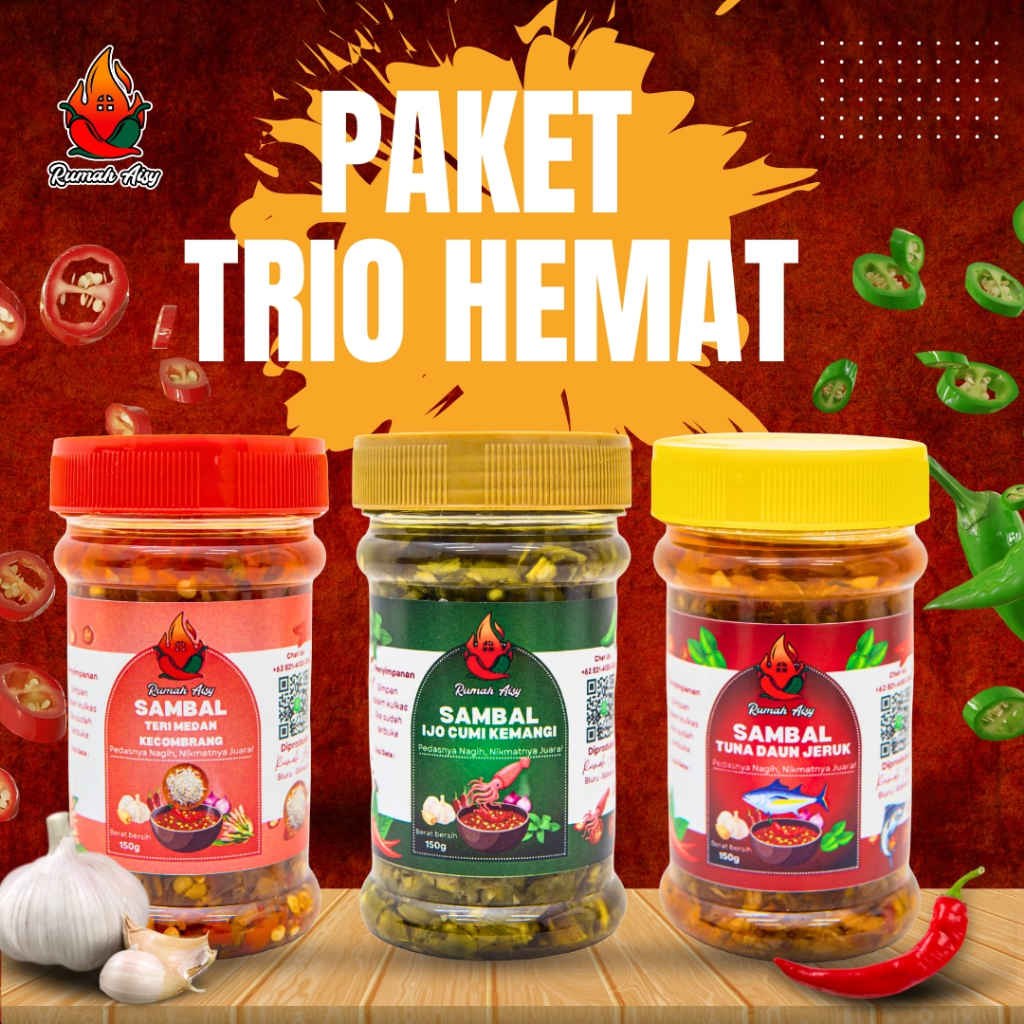

Paket Sambal Rumah Aisy TRIO Hemat