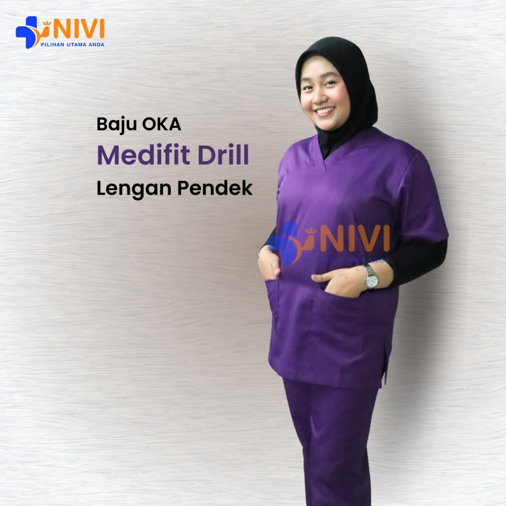 Baju Ok Medifit Drill American Drill Seragam Perawat DS NIVI