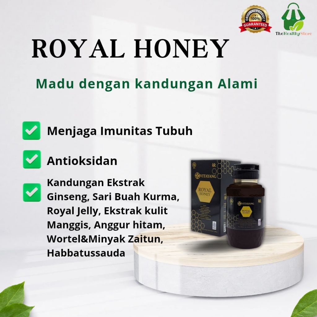 

Vitayang Royal Honey 200ml – Madu Herbal Premium Ginseng & Royal Jelly | Tingkatkan Daya Tahan Tubuh & Stamina