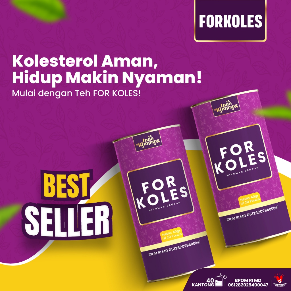 

ForKoles Teh Herbal Rempah Pilihan Minuman Sehat Alami Teh Rimpang For Koles Premium Tea Kombinasi Temulawak Rosella Mengkudu Daun Salam 20 Tea Bag