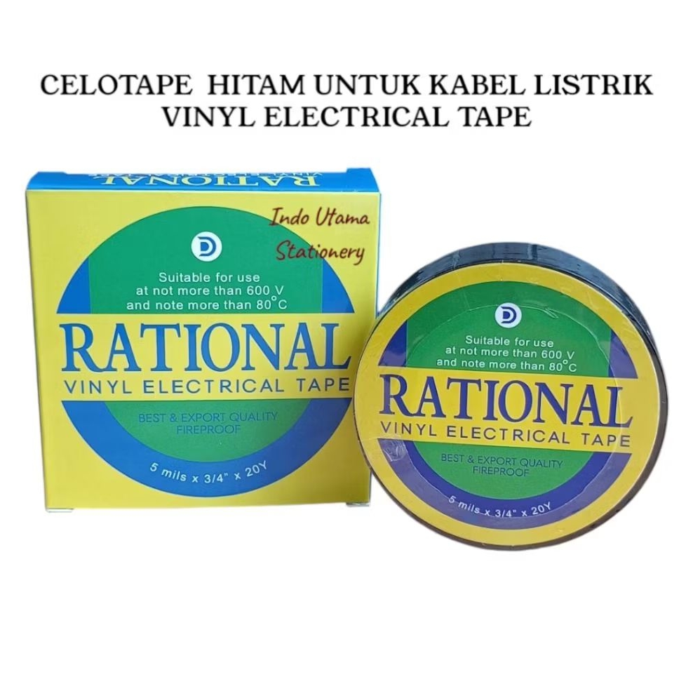LAKBAN LISTRIK | ISOLASI HITAM UNTUK KABEL LISTRIK