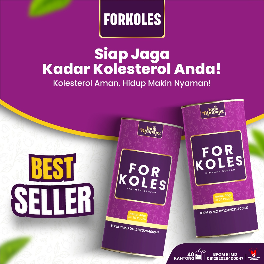 

Forkoles Teh Herbal Tradisional Ramuan Alami Temulawak Rosella Mengkudu Daun Salam For Koles Premium Tea Bantu Stabilkan Lonjakan Gula Darah & Tensi Anti Kolesterol Tinggi Best Choice