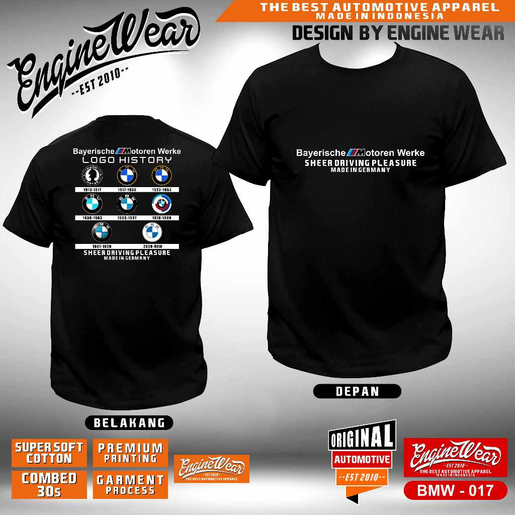kaos BMW bimmer e30 e34 e36 e38 e46 e90 seri 7 tshirt m3 baju otomotif kaos mobil automotive lg