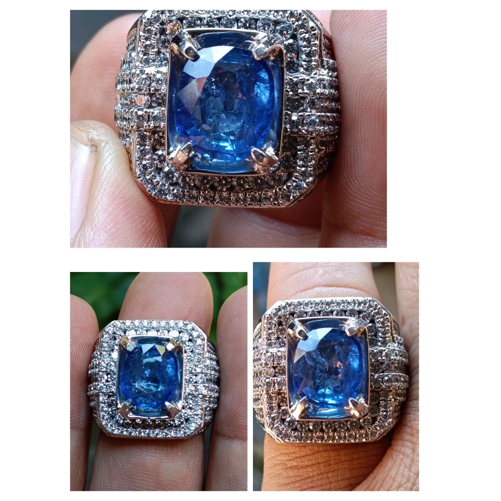 blue sapphire Ceylon srilanka 4.5ct bodyglass