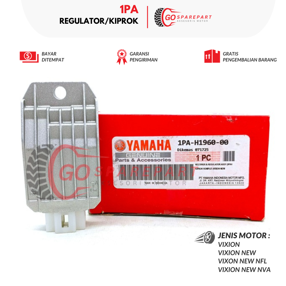 1PA REGULATORKIPROK MOTOR YAMAHA VIXION / KIPROK REGULATOR MOTOR VIXION NEW / PENGISI AKI / KIPROK /