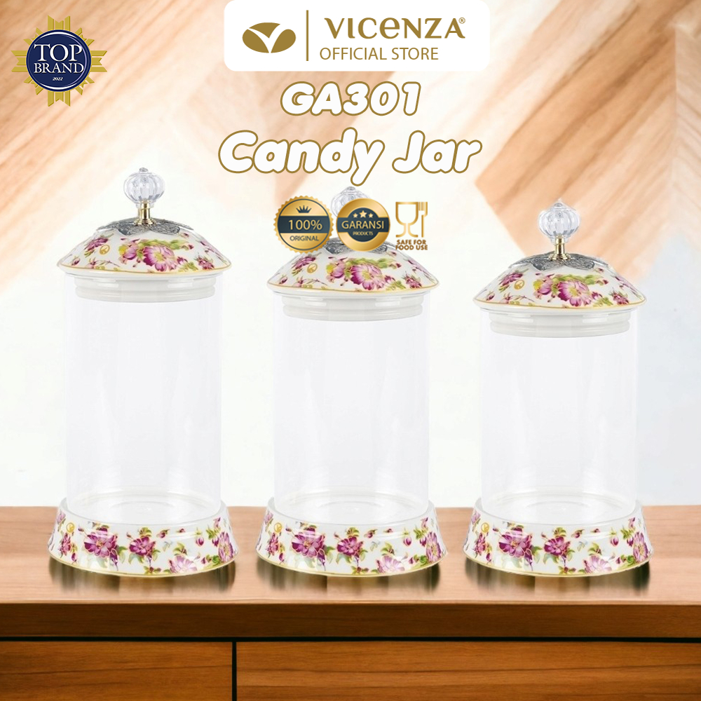 Exclusive Vicenza Glass Candy Jar GA301