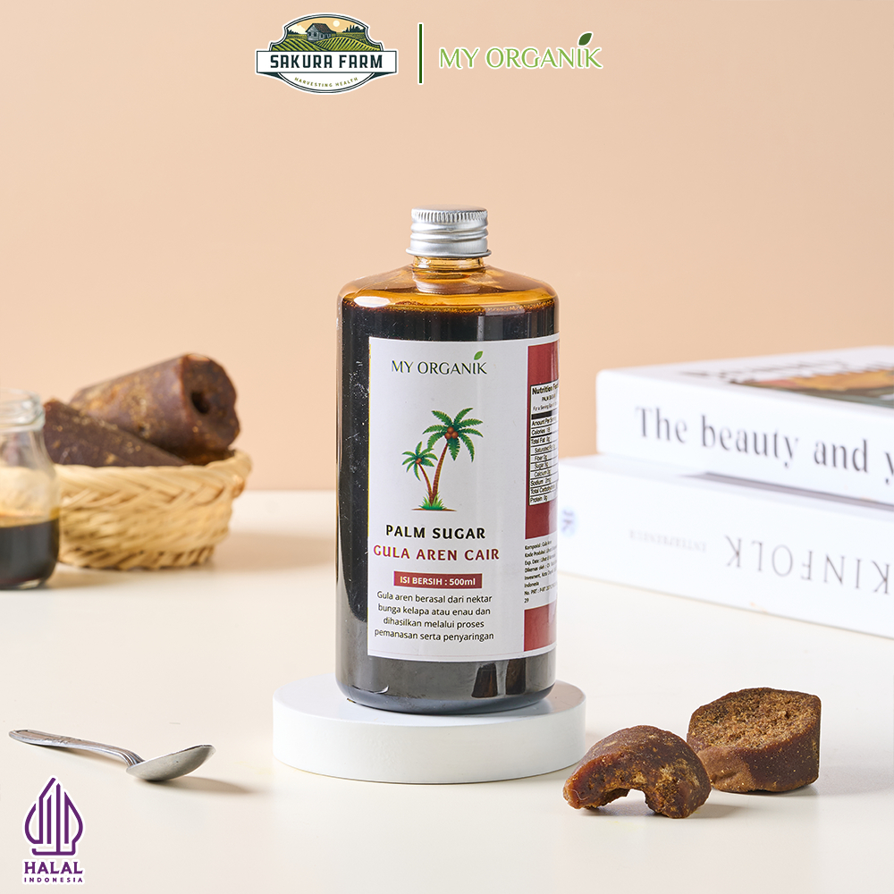 

My Organik Gula Aren Cair 500ml x2 - Murni Rasa Khas untuk Kopi Susu, Teh Tarik & Minuman