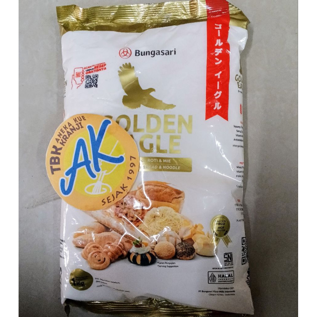 

Bogasari Golden Eagle kemasan 1kg Perkarton isi 10kg