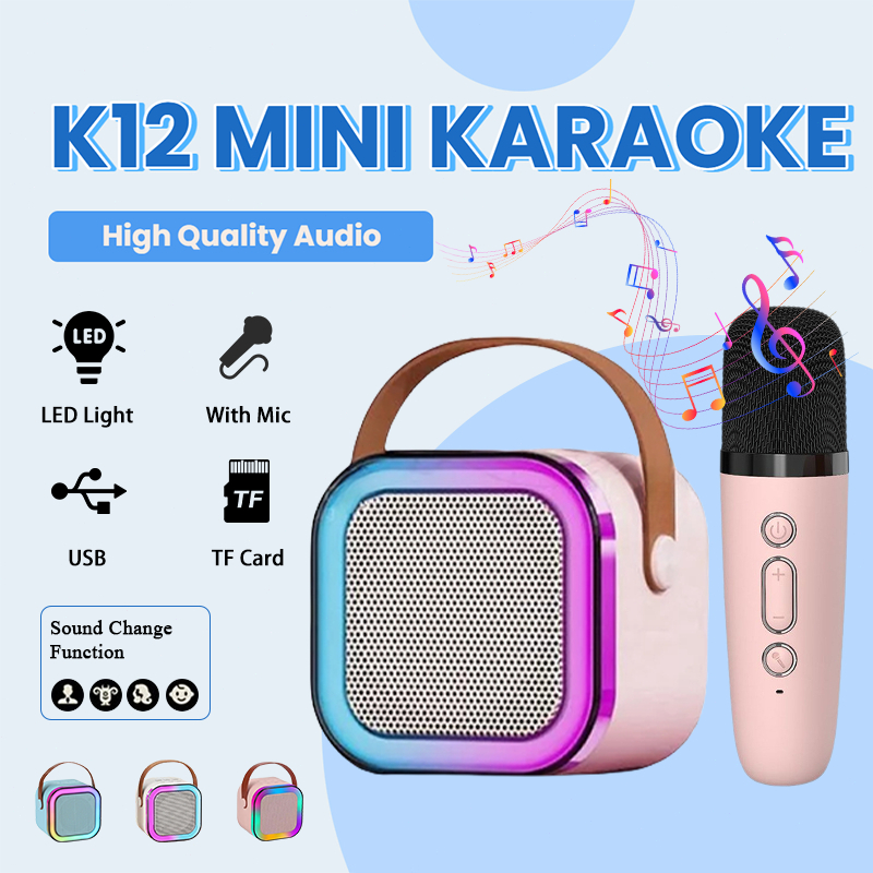 [COD] T-JERZEN Mesin Karaoke Speaker Bluetooth Mini Speaker Karaoke With MIC Karaoke Set Bluetooth M
