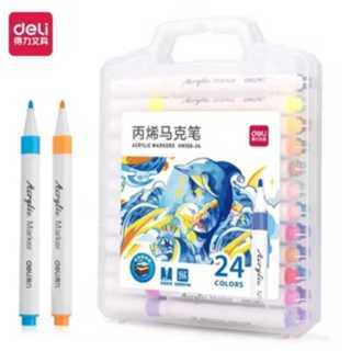 

Deli Spidol Akrilik 24 Warna / Acrylic Marker 24 Colors HM108