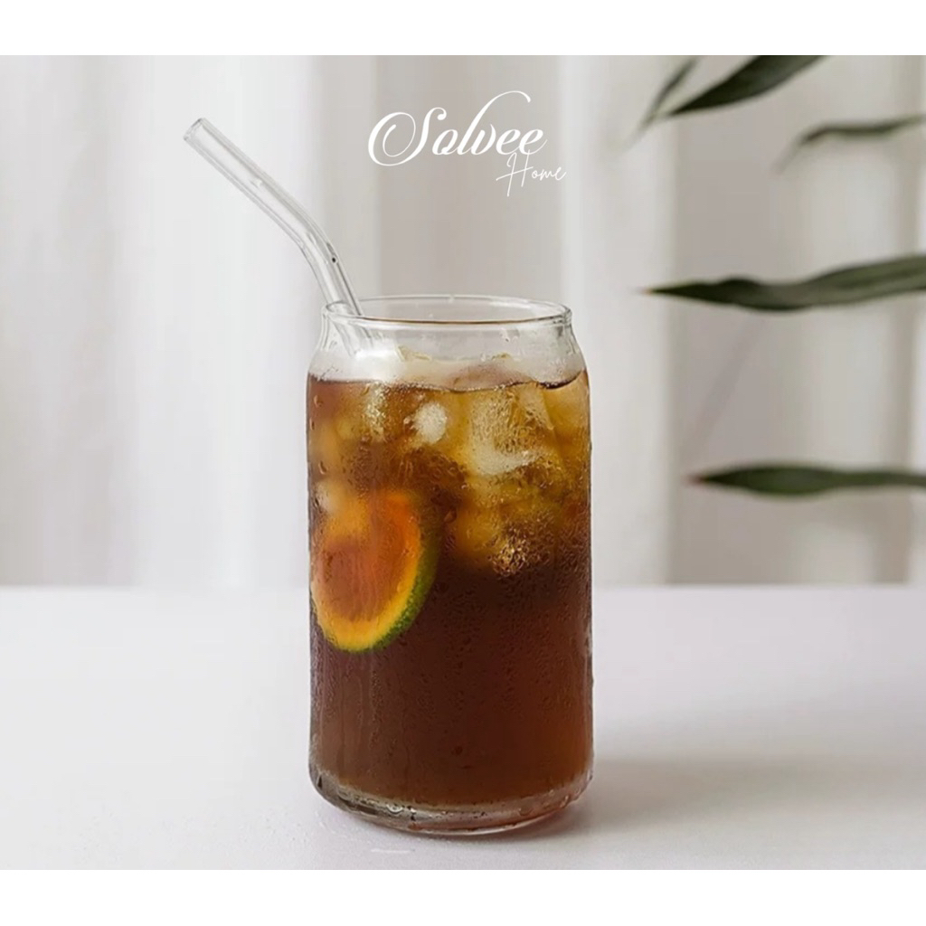 solvee home - MILO glass gelas mug 465 ml kaca transparant  cangkir