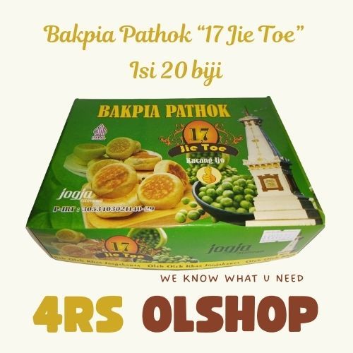 

1,7 Jie Toe" Bakpia Pathok Kacang Ijo isi 20 biji