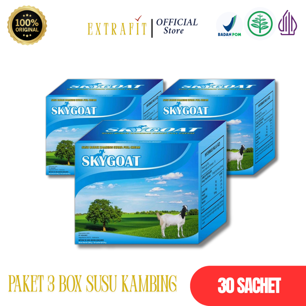 

PAKET 3 BOX Susu Kambing Etawa Rasa Original Perbox Isi 10 Sachet