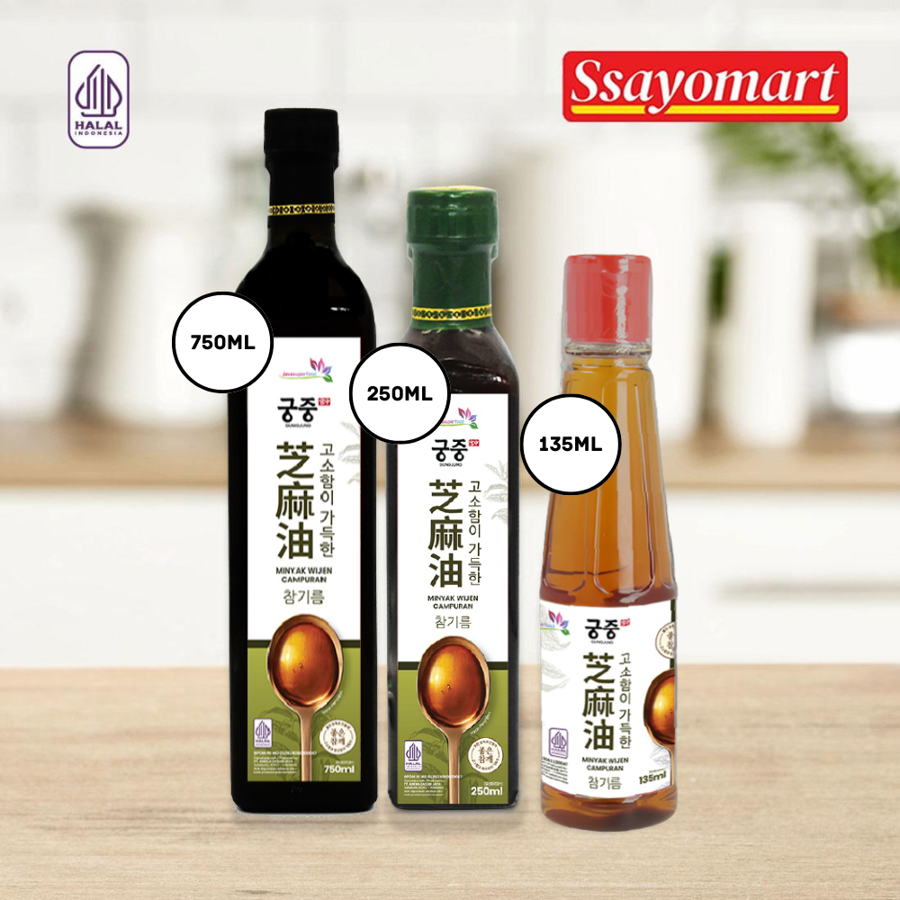 

MINYAK WIJEN JAVA SUPER FOOD 135 ML 250 ML 750 ML / SESAME OIL KOREA HALAL