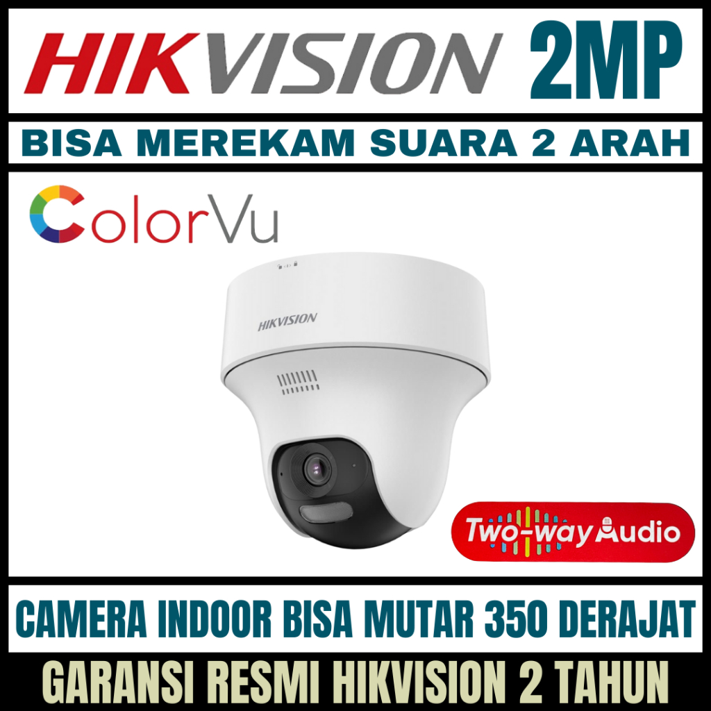 camera cctv hikvision 2MP PTZ colorvu Indoor Two Way Audio Kamera CCTV