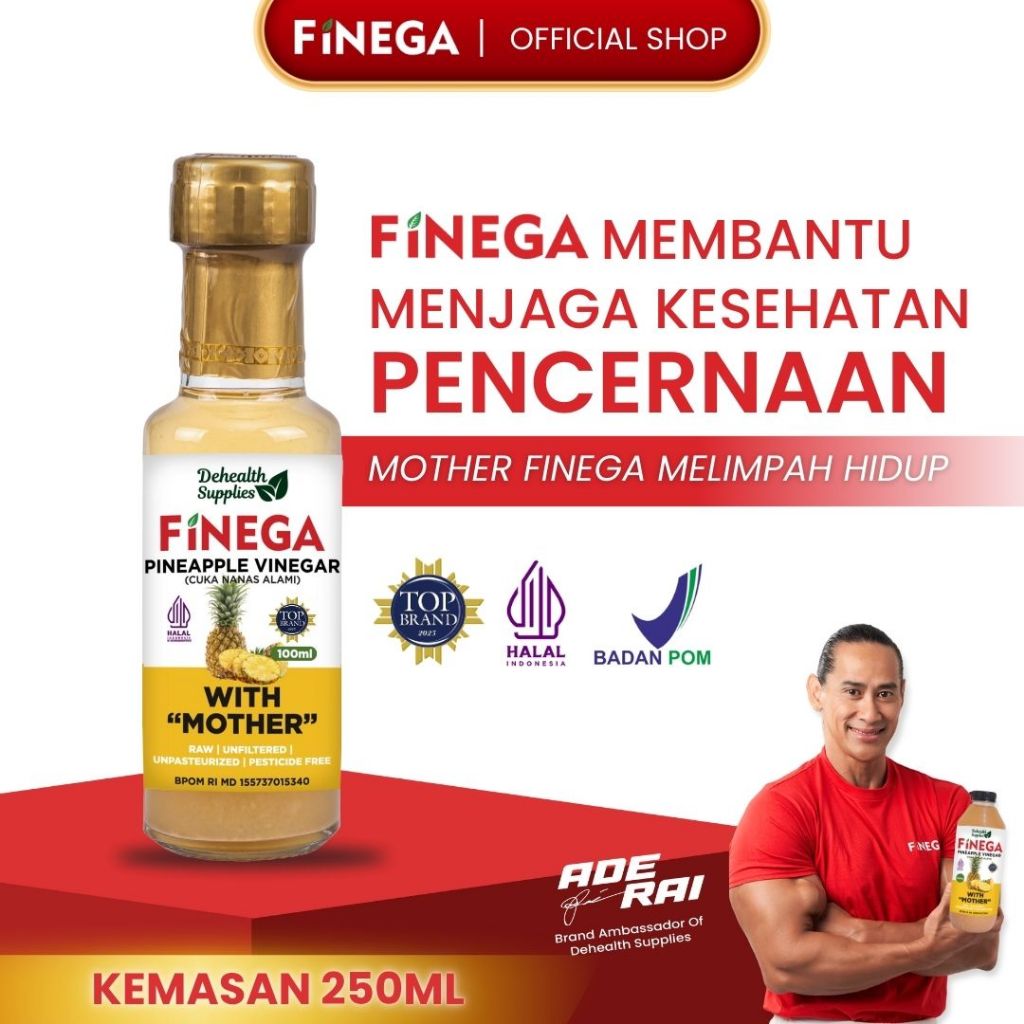 

Dehealth Supplies FINEGA CUKA NANAS 100ml (Botol Kaca)