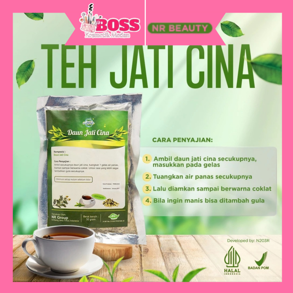

N203R TEH DAUN JATI CINA 30GRAM