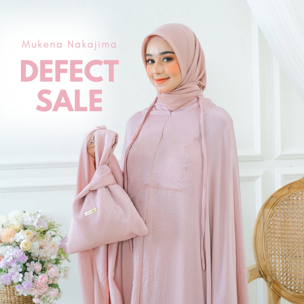 Nakajima - Mukena Nakajima Defect Minor | Tetap Adem, Mewah, Sholat Harian & Kado Spesial