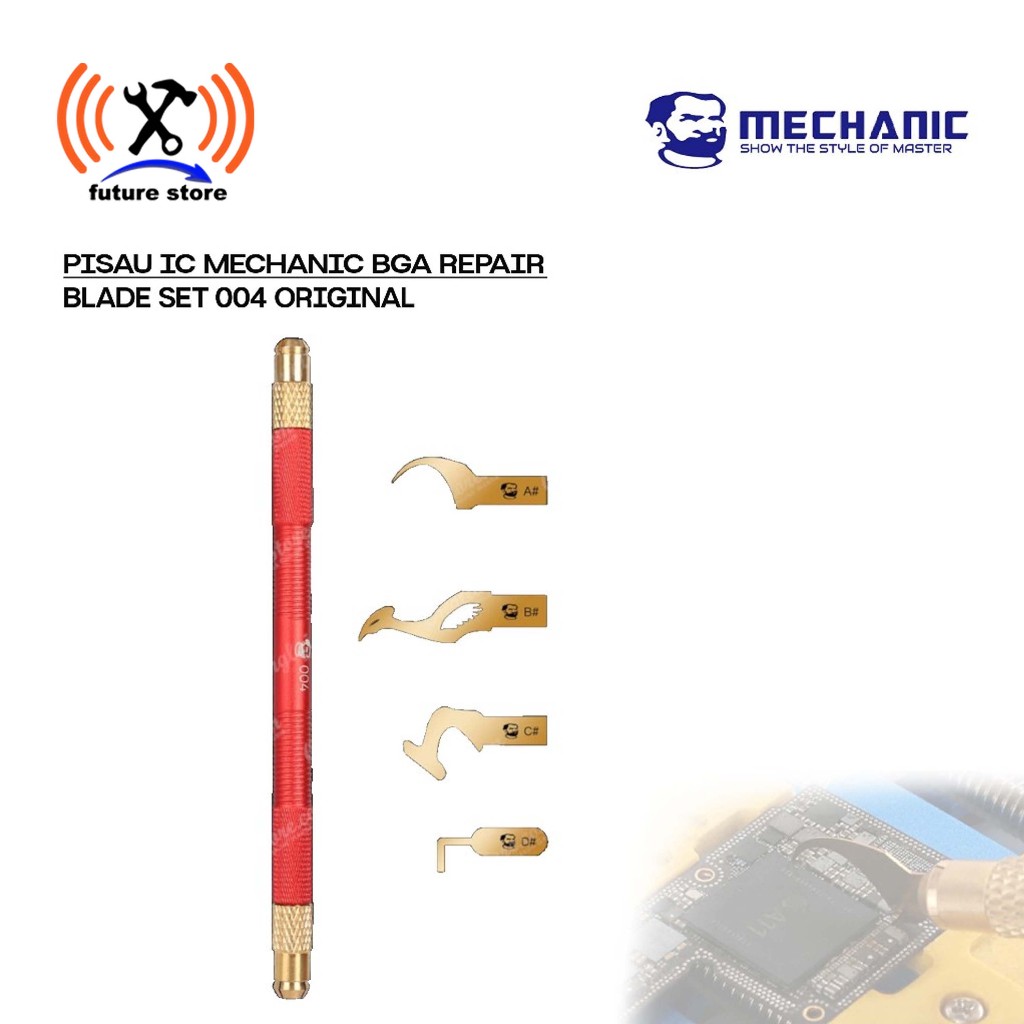 

PISAU IC MECHANIC BGA REPAIR BLADE SET 004 ORIGINAL - PISAU PERBAIKAN IC - PISAU IC PRESISI ORIGINAL